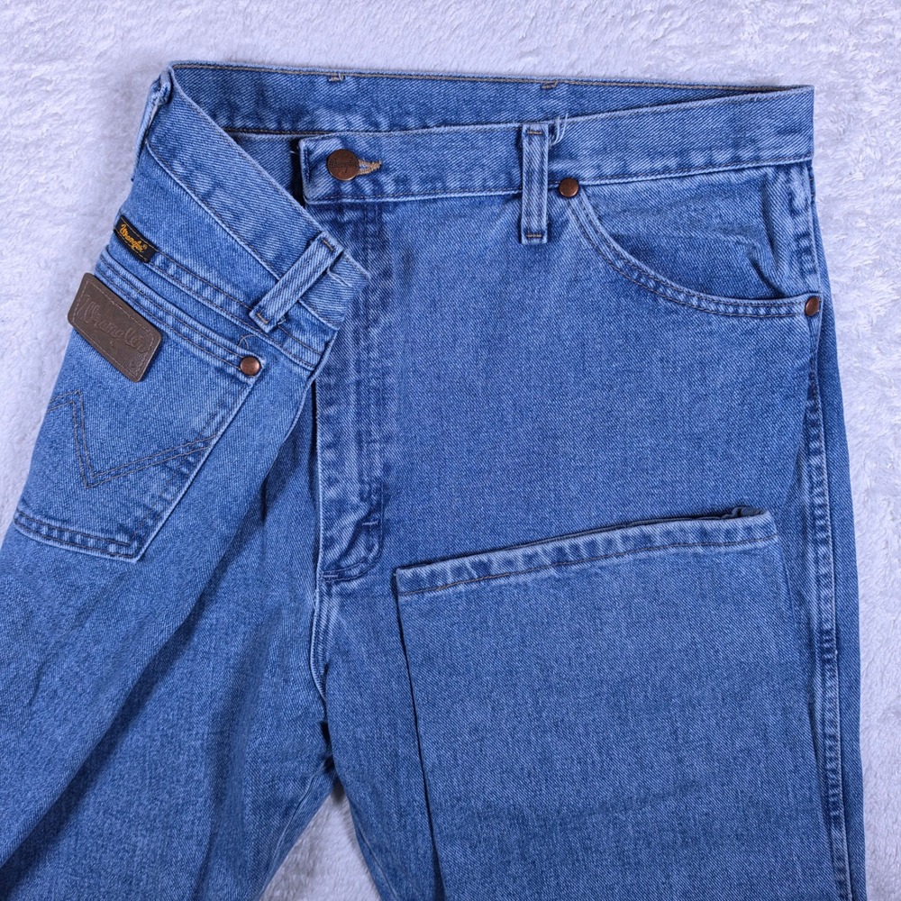 Wrangler 13MWZAW Cowboy Cut Mens 40x32 Blue Denim Original Fit Jeans